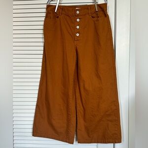 Kowtow Sailor Denim Wide Leg Pants in Brass